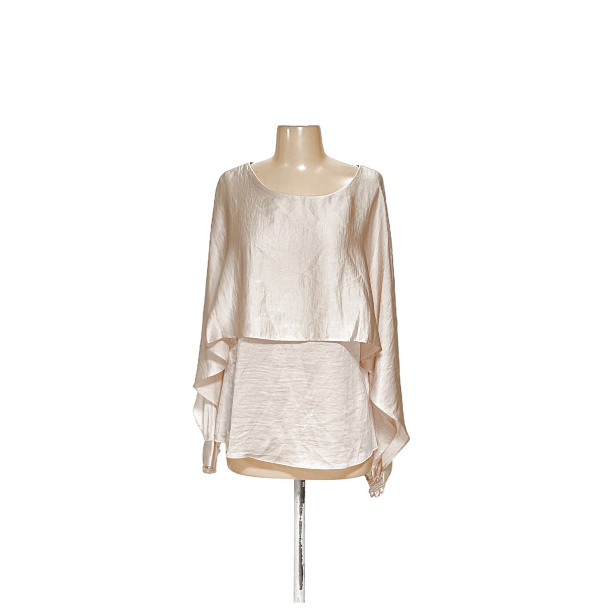 DKNY Beige Polyester Blouse (Women's M)