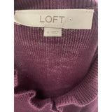 LOFT Purple Acrylic Knit Dress, Size S