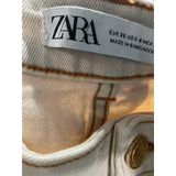 ZARA Beige Straight Jeans, Size 4