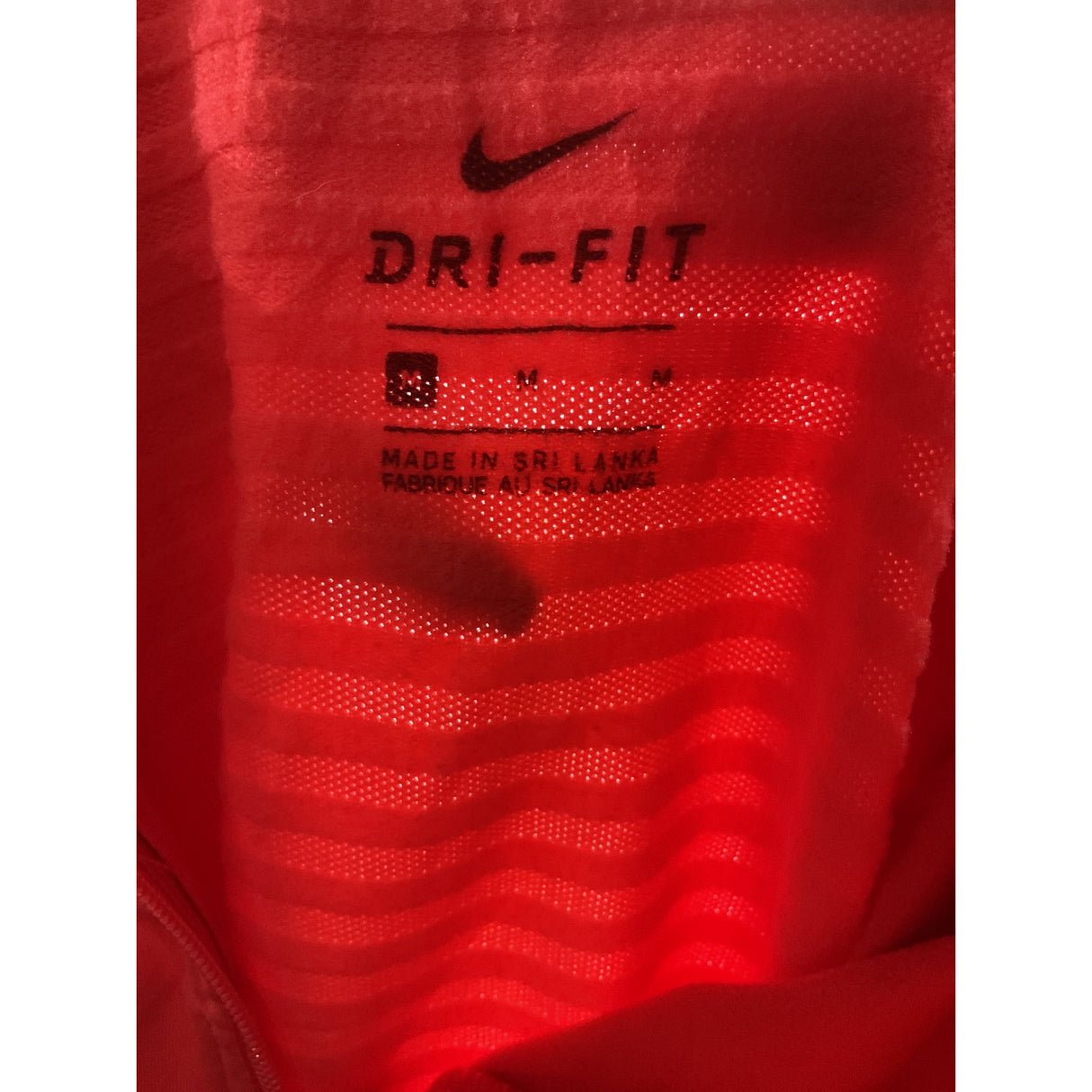 Nike Orange Henley Sweatshirt, Size M