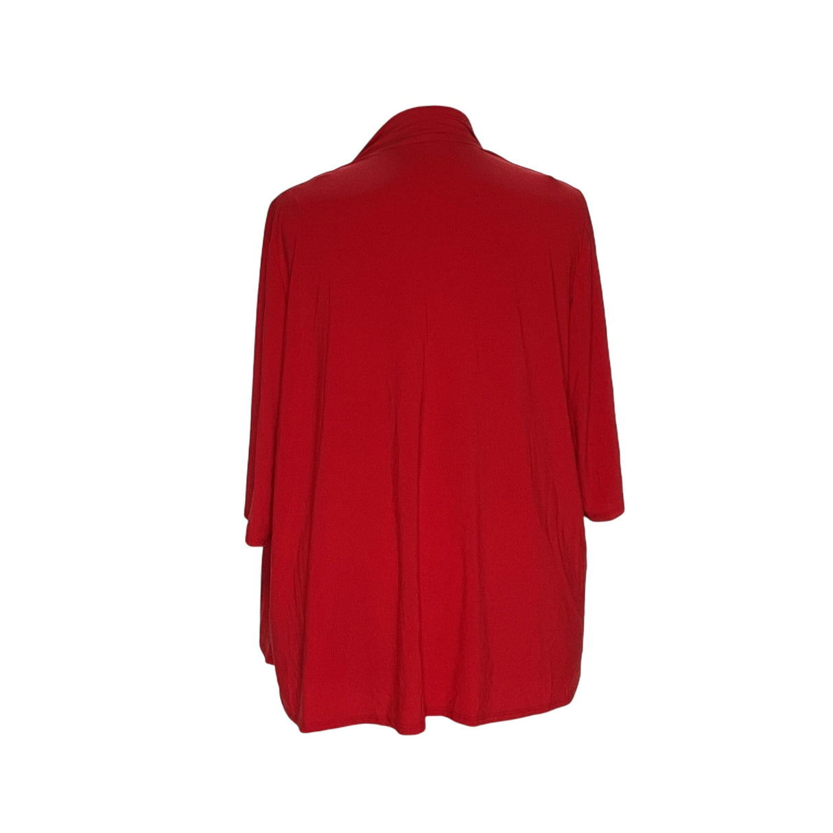 Catherines Women's Red Cotton Cardigan - Size 2X