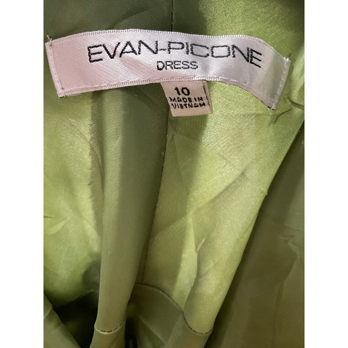 EVAN PICONE Green Wrap Dress, Size 10