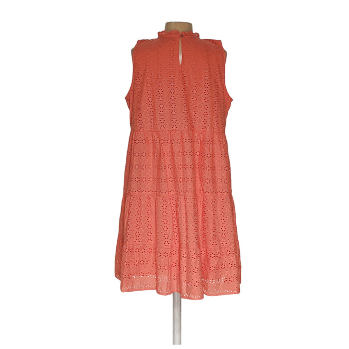 Orange LOFT Shift Midi Dress XL