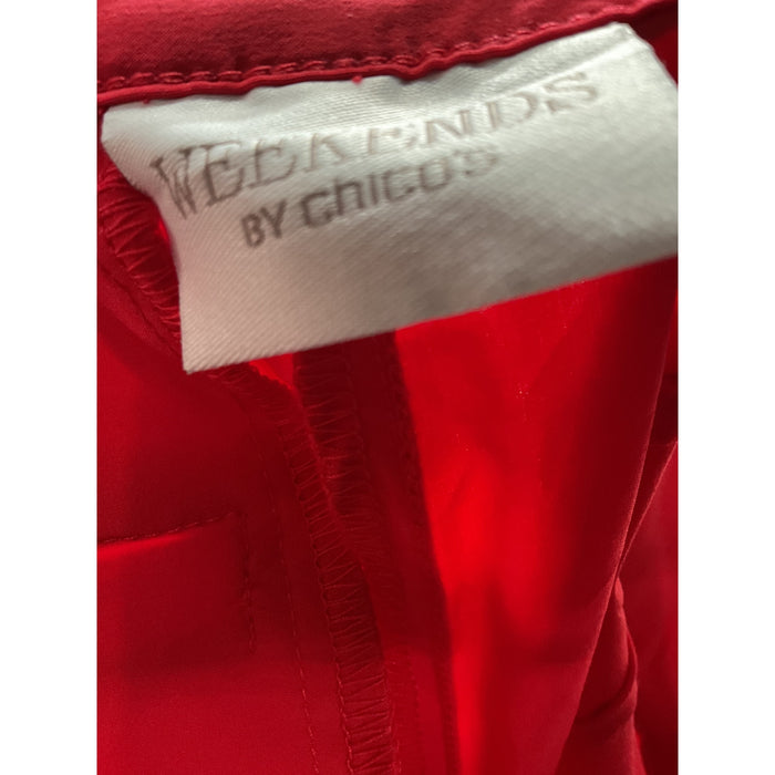 Chico's Red Bermuda Shorts - Size 1