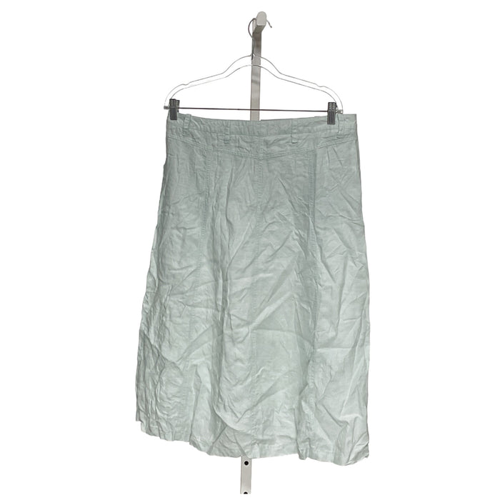 Talbots Green A-Line Skirt 12P