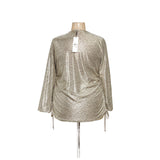 Calvin Klein Gold Polyester Blouse - Women's 1X