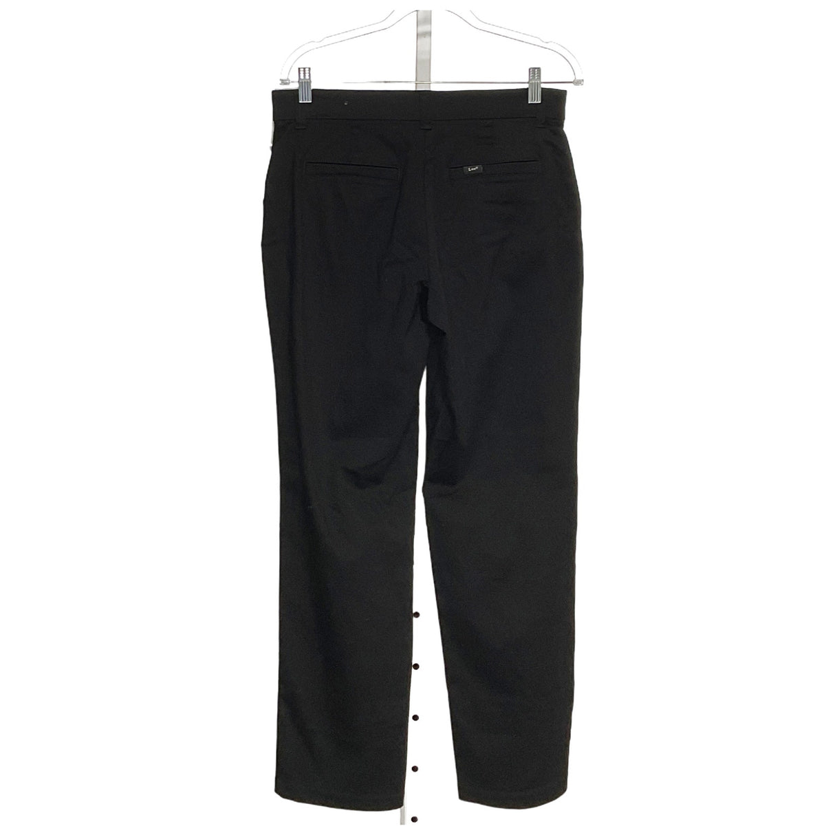 Lee Black Cotton Straight Pants - Size 8