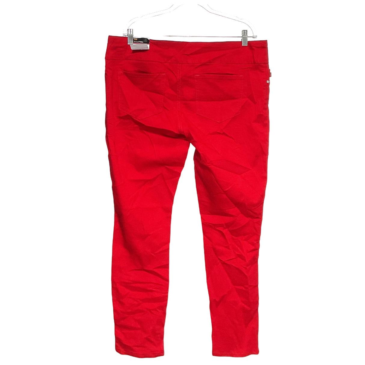 Lee Red Cotton Skinny Leg Pants - Size 18