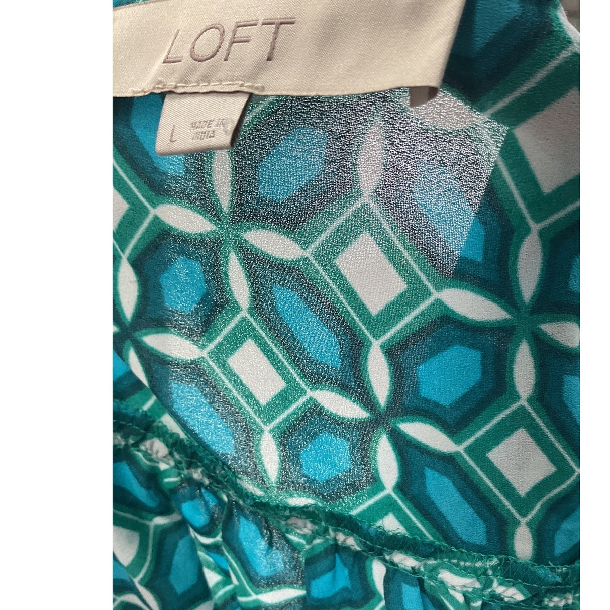 LOFT Multicolor Polyester Blouse