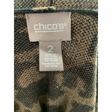 Chico's Plus Size Multicolor Cotton Cardigan