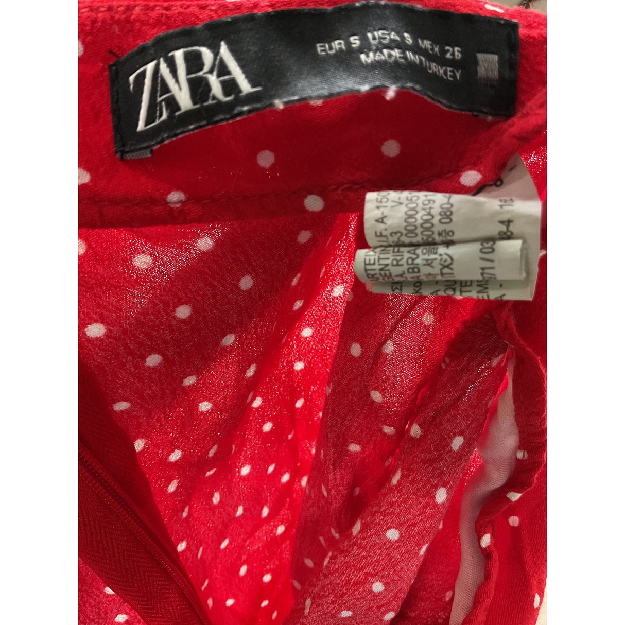 ZARA Sailor Shorts, Red Polka Dot