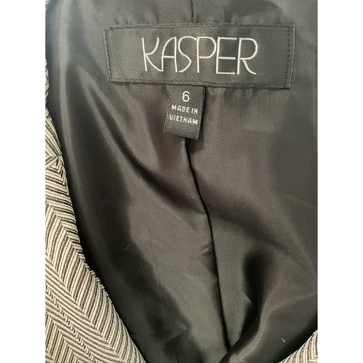 Kasper Beige Graphic Blazer (6)