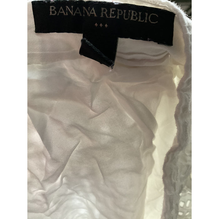 BR White Cotton Mini Skirt Size 2