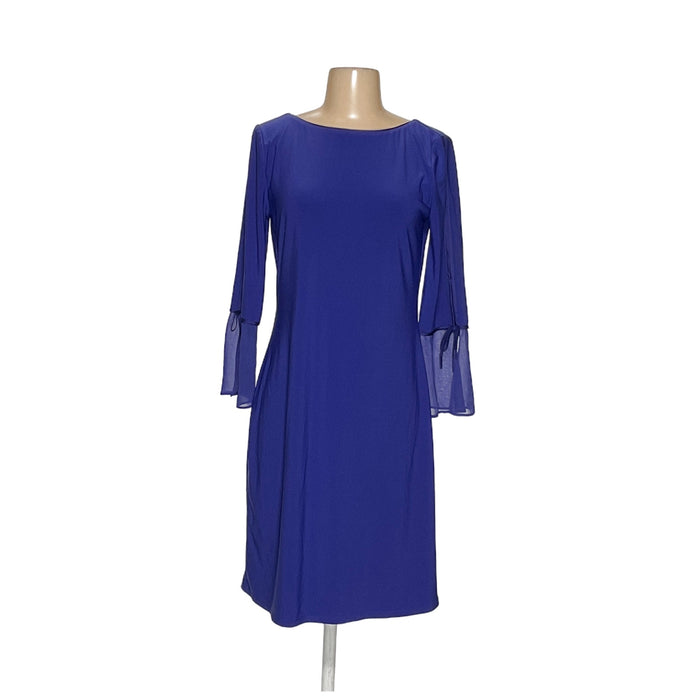 WHBM Blue Midi Sheath Dress - Women's S