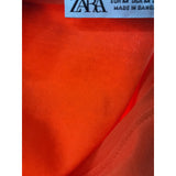 ZARA Women's Orange Cotton Blouse M