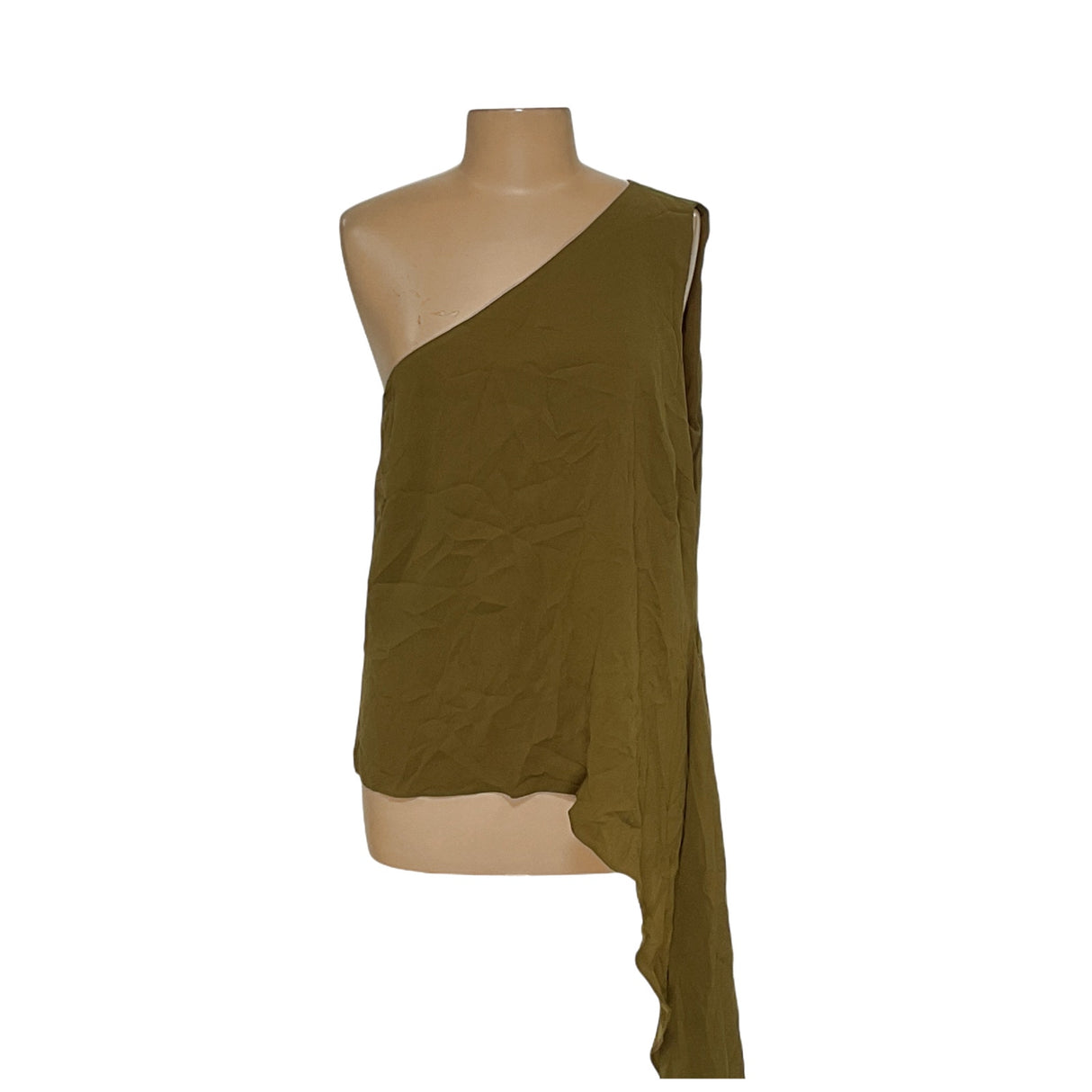 BCBGMAXAZRIA Green Cotton Blouse - Women's L