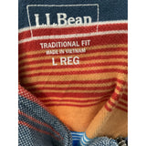 L.L. Bean Multicolor Henley Sweater