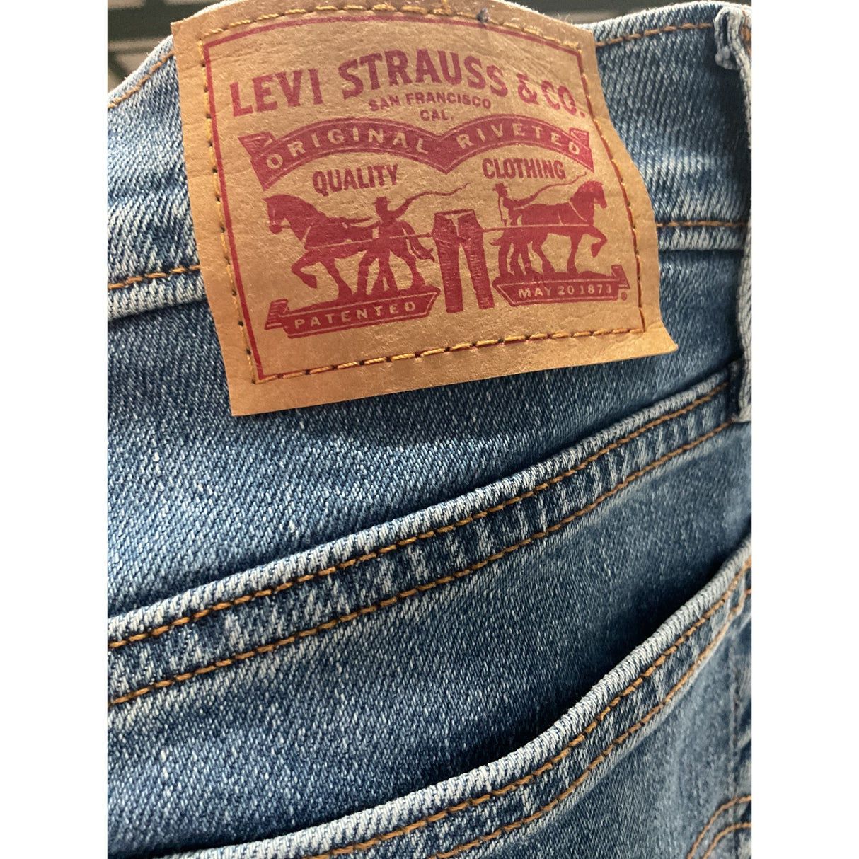 Levi's Blue Ankle Jeans