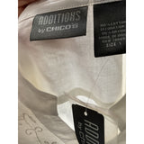 Chico's White Cotton Button-Up Shirt - Size 1