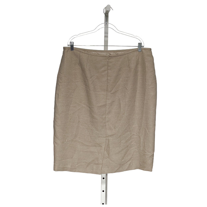 EVAN PICONE Beige A-Line Skirt Size 18