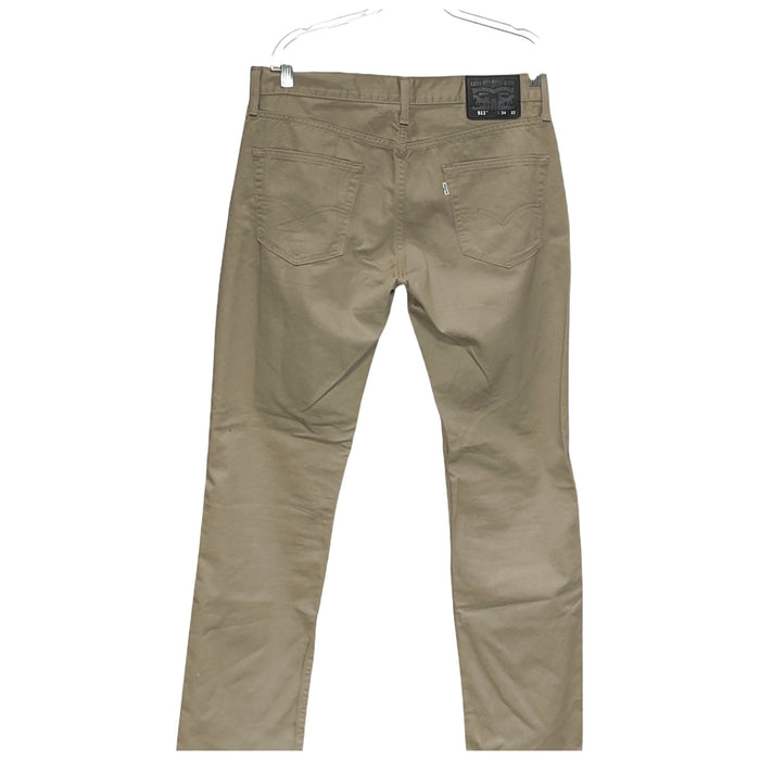 Levi's Beige Cotton Ankle Pants