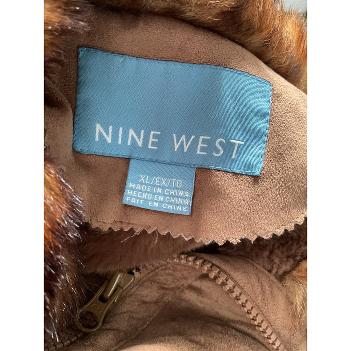 Nine West Women's Brown Basic Jacket XL