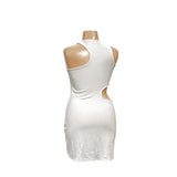 A&F White Bodycon Dress XL