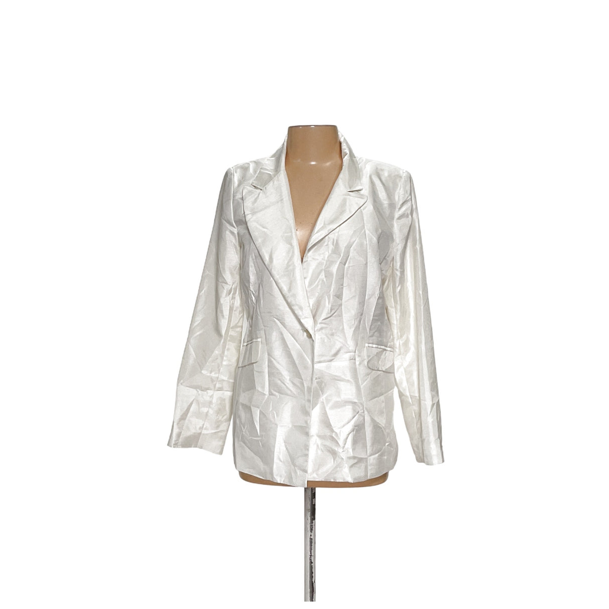 Susan Graver White Basic Jacket - Size M