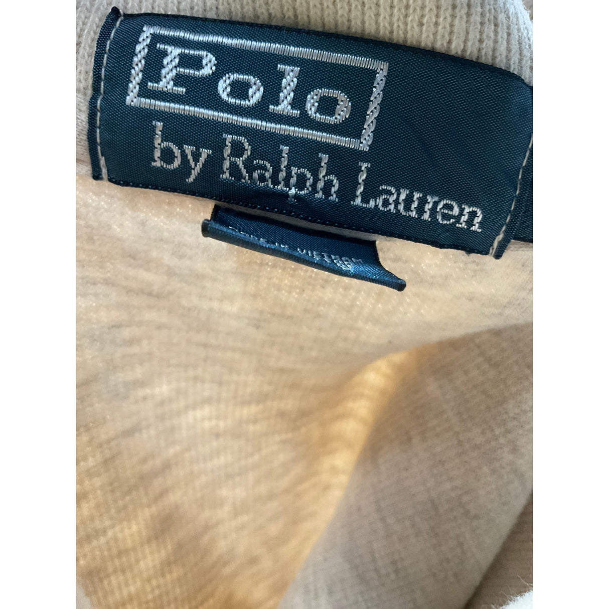 Polo Ralph Lauren Beige Cotton Henley Sweater