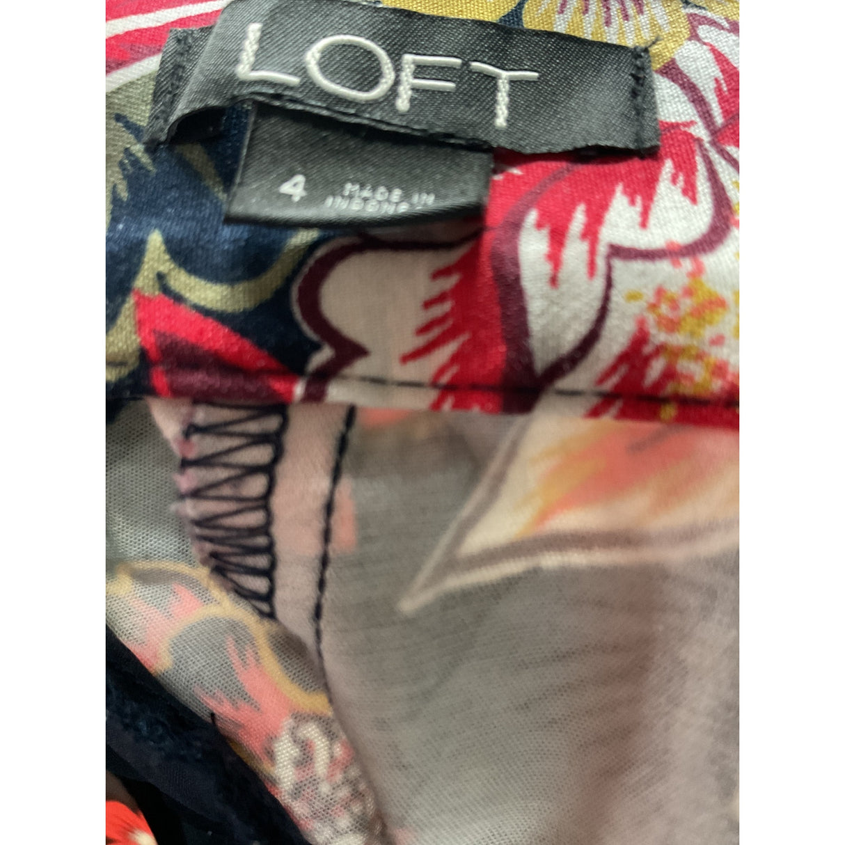 LOFT Floral Sailor Shorts, Size 4