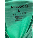 Reebok Men's Green Polyester T-Shirt L