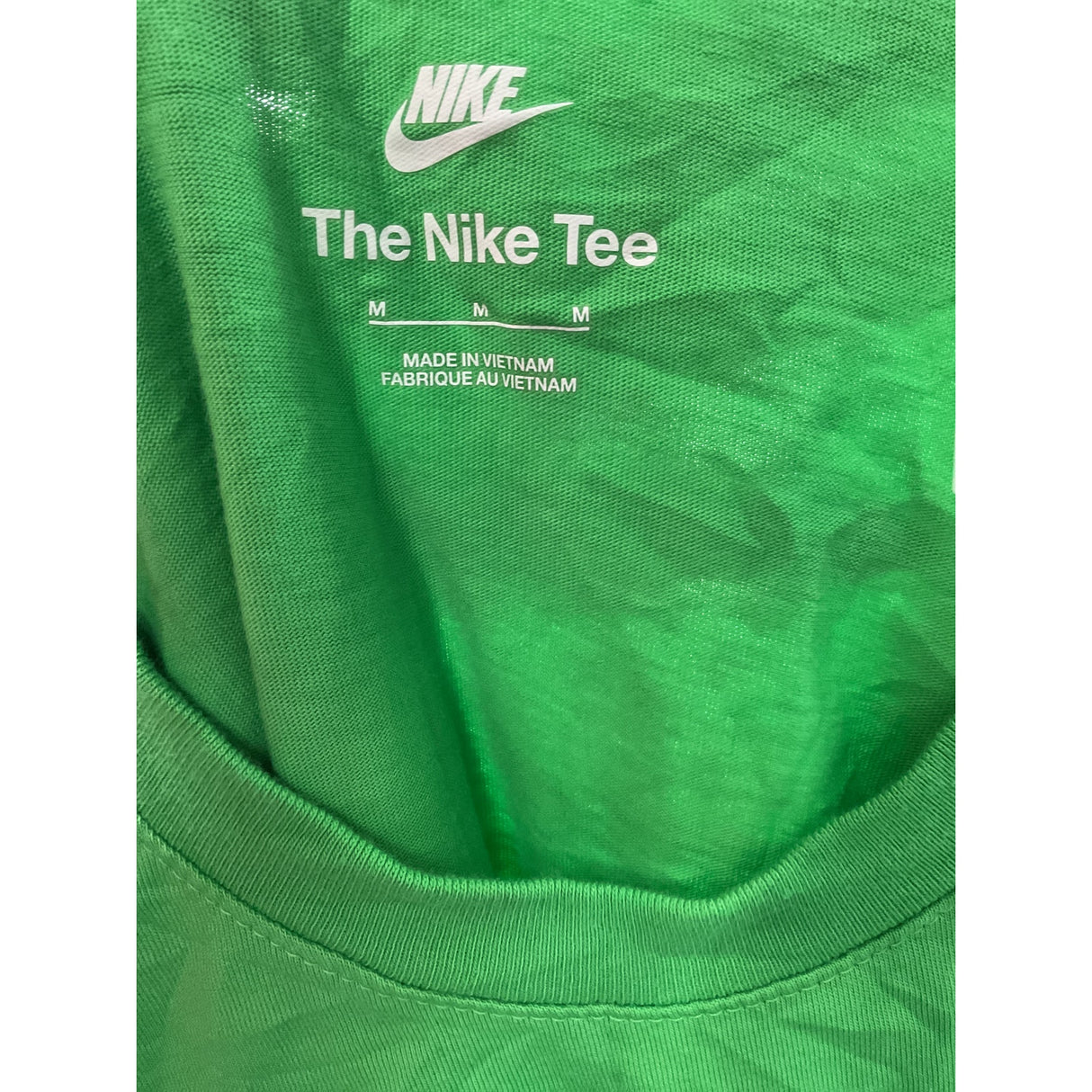 Nike Green Cotton Men's T-Shirt size M