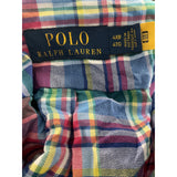 RALPH LAUREN Multicolor Plaid 4TG Short Sleeve Canvas Shirt