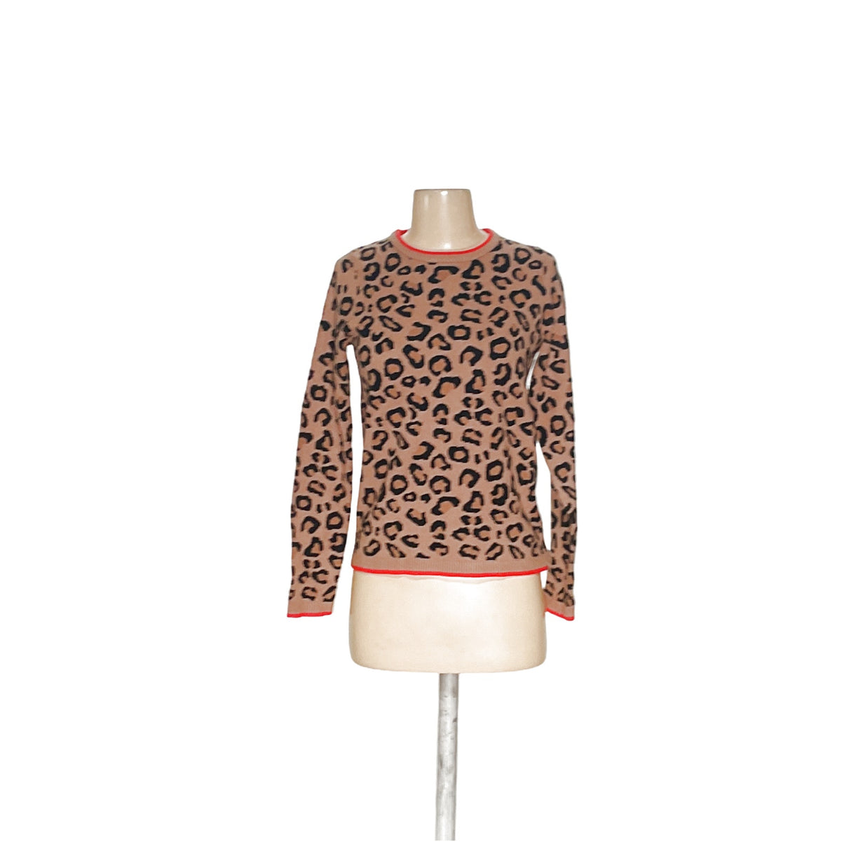 Tahari Multicolor Animal Print Sweater XS