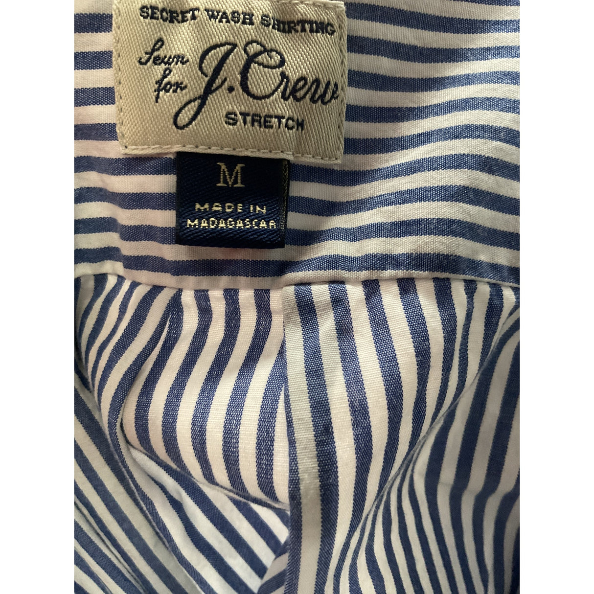 J. Crew Men's Blue Button-Up Shirt M