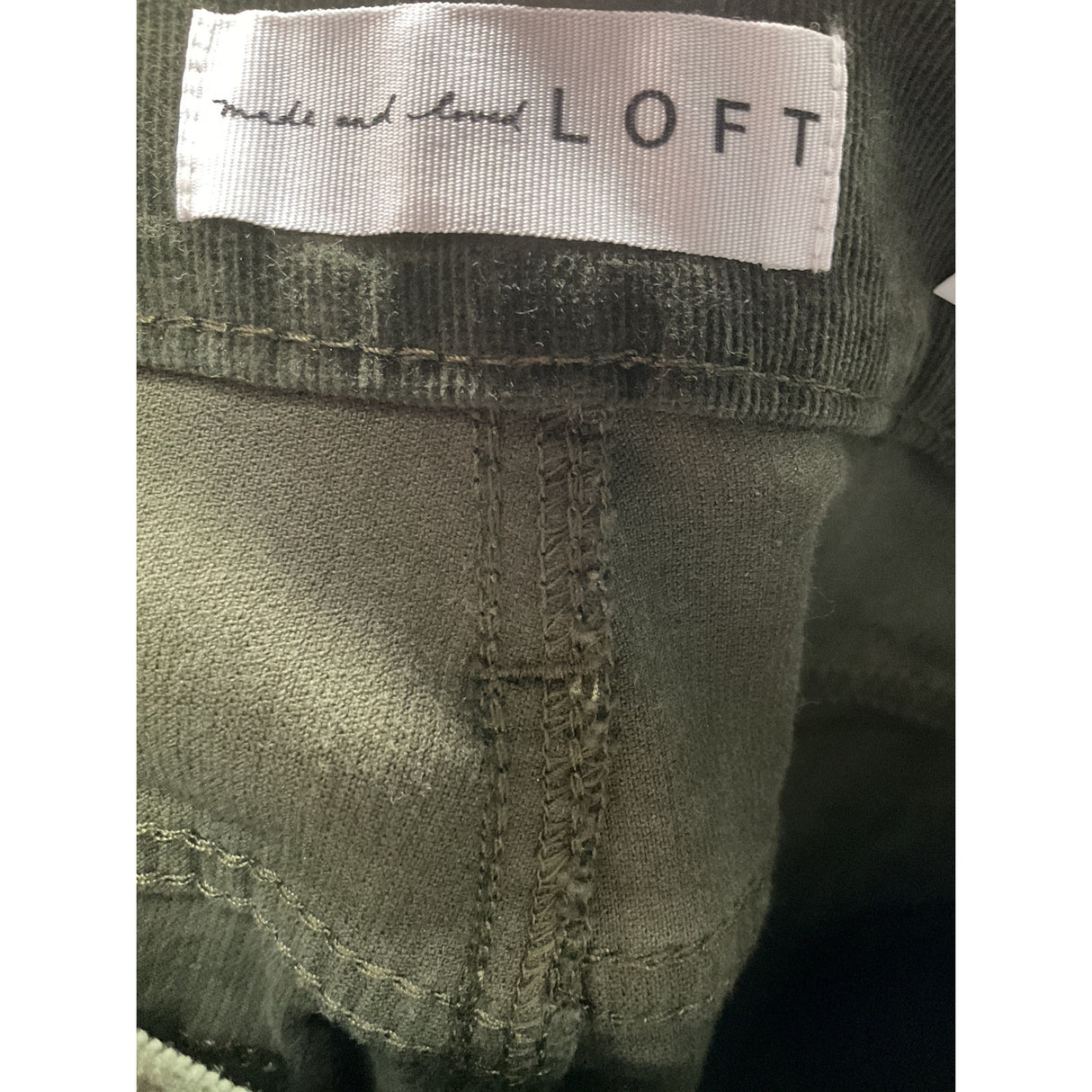 LOFT Green Cotton Ankle Pants - Size 25