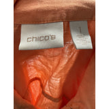 Chico's Orange Linen Jacket - Plus Size 1