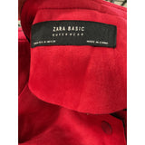 Zara Basic Red Overcoat Jacket for Women