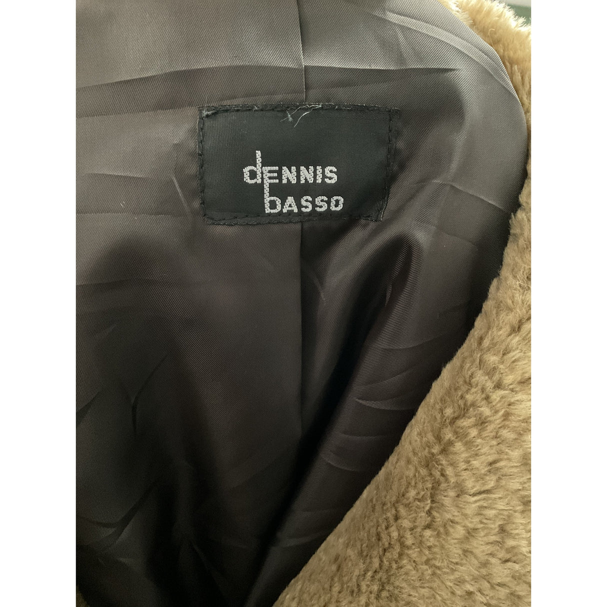 Dennis Basso Women's Brown Overcoat Jacket M