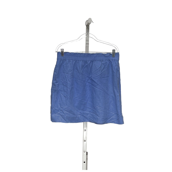 J. CREW Blue Cotton A-Line Skirt - Size 10