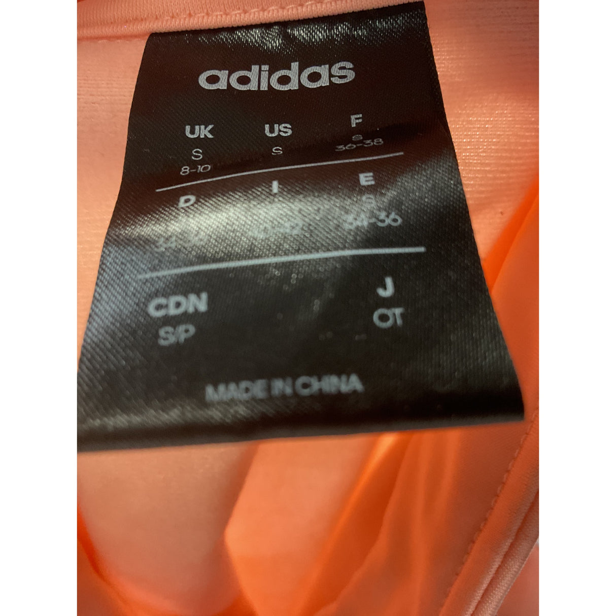 Adidas Orange Women's Sweatshirt - Size S