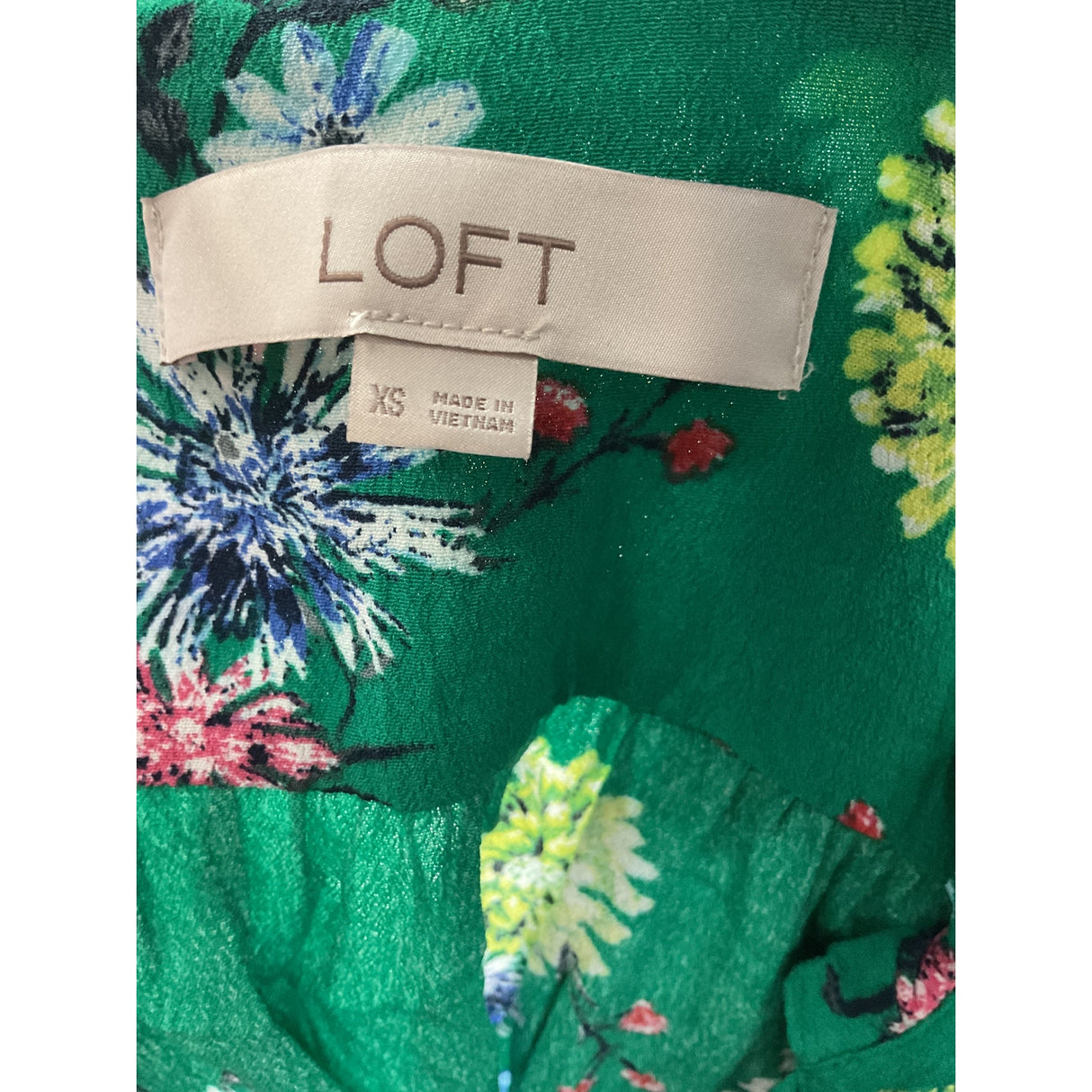 LOFT Multicolor Rayon Blouse - XS