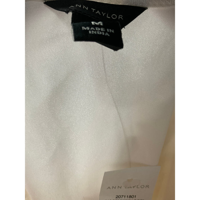 Ann Taylor White Rayon Blouse - Women's M