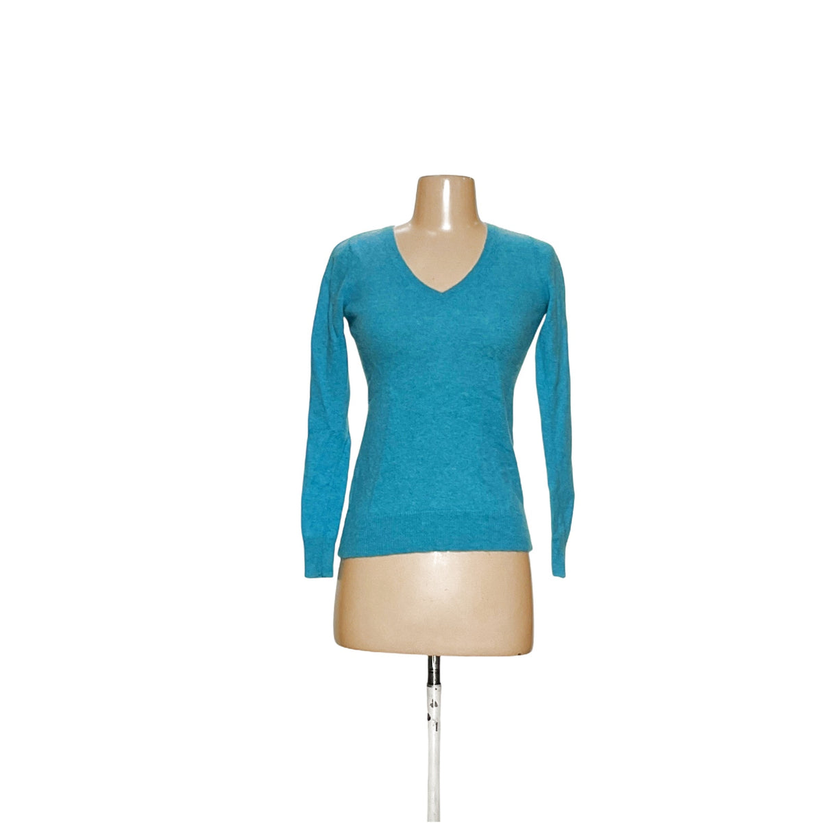 Ann Taylor Blue Cashmere Knit Blouse