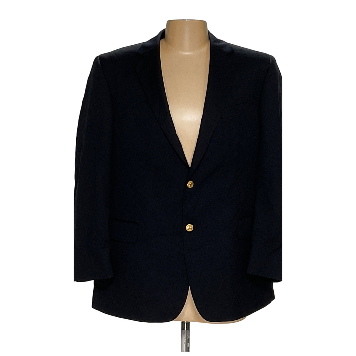 Brooks Brothers Men's Black Wool Blazer, Size 44