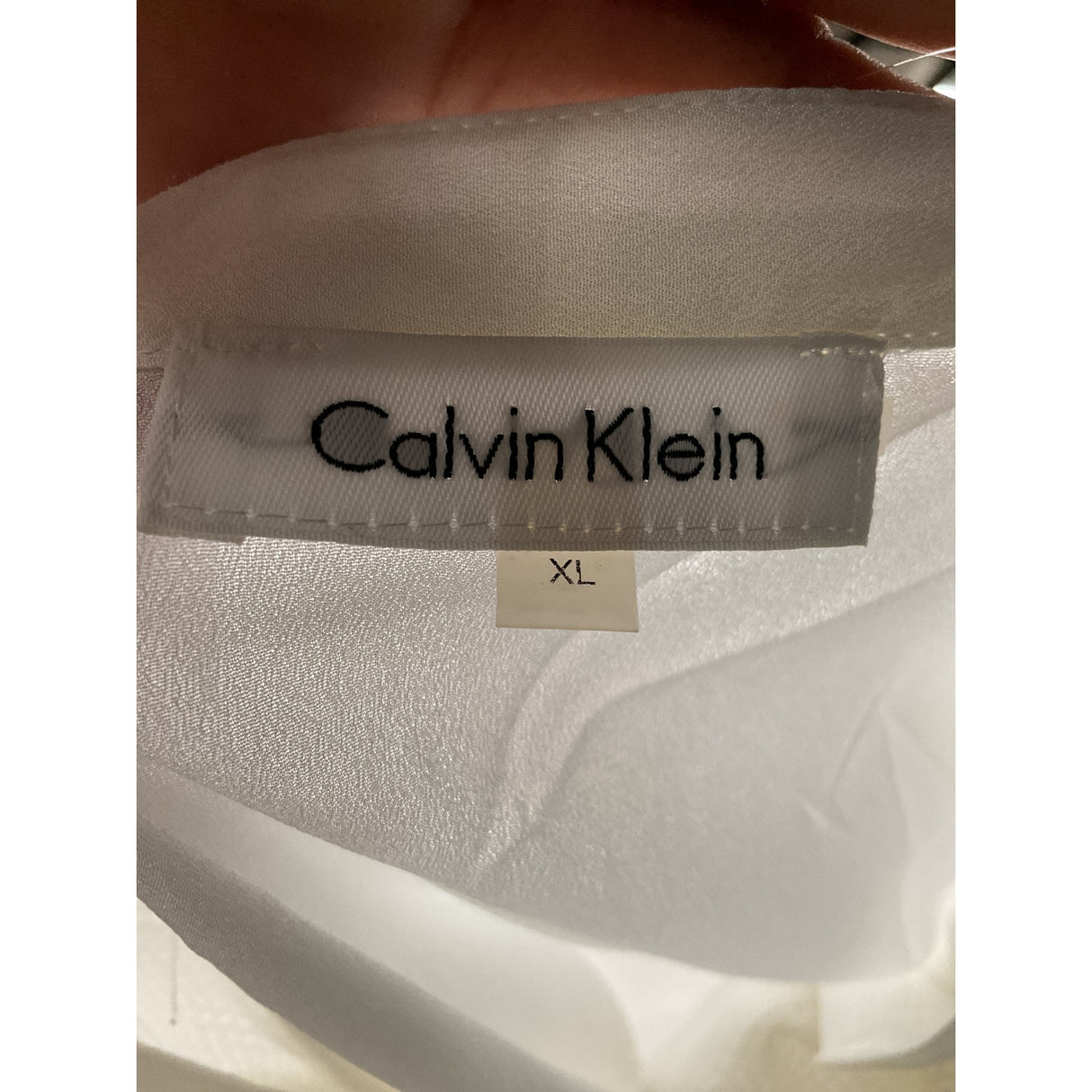 Calvin Klein White XL Women's Button-Up Top