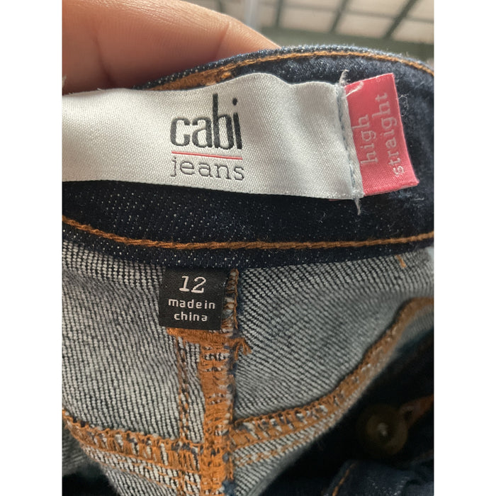 Cabi Blue Straight Jeans Women size 12