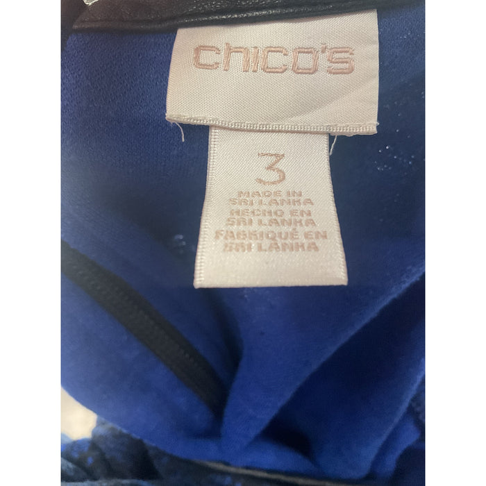 Chico's Blue Shift Midi Dress - Size 3