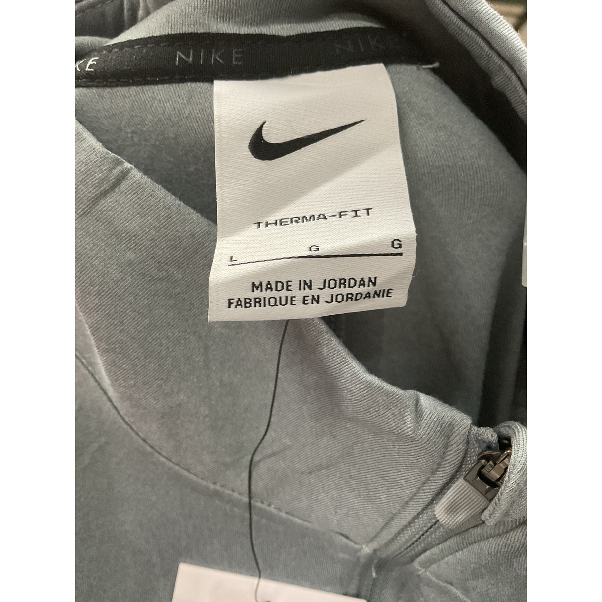 Nike Gray Henley Sweater - Women's L