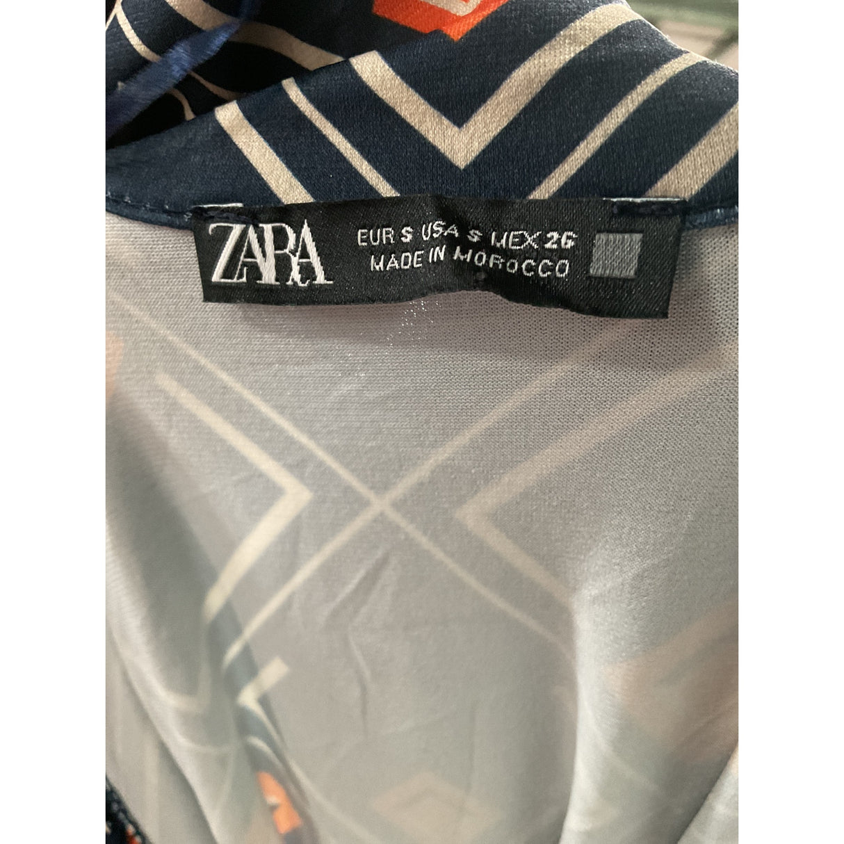 ZARA Multicolor Midi Shirt Dress